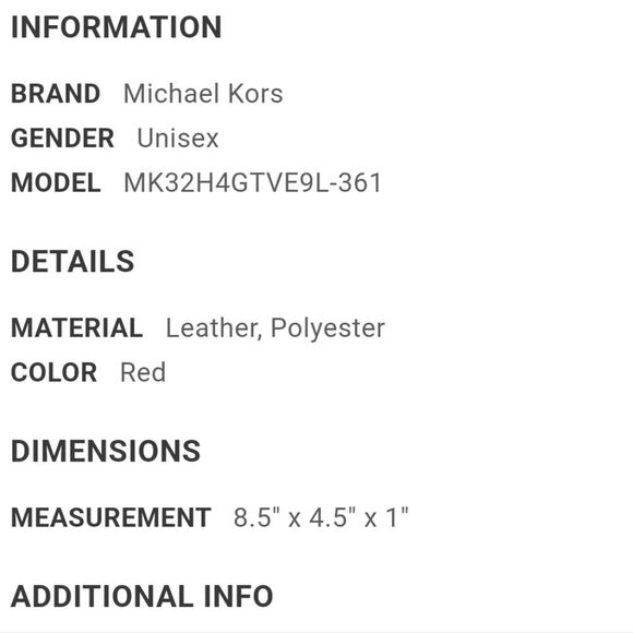 Michael Kors Jet Set Travel Large Smartphone Wristlet- Burnt Red - Picture 7 of 12